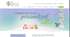 Desktop Screenshot of advancedfertilitycenter.org